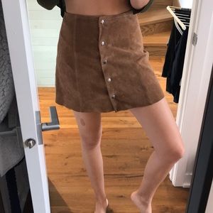 Suede Skirt